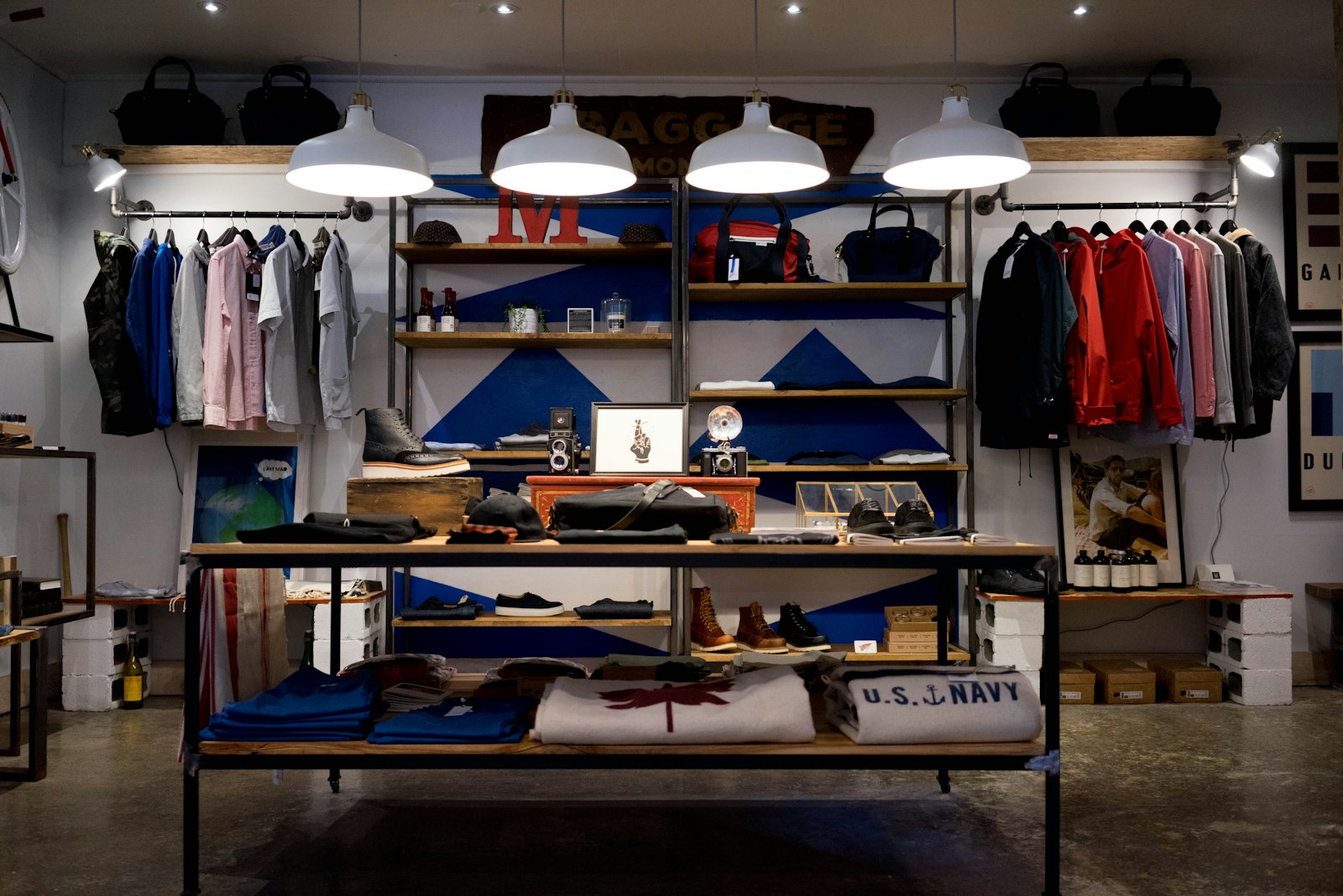 Interior of a well presented retail store